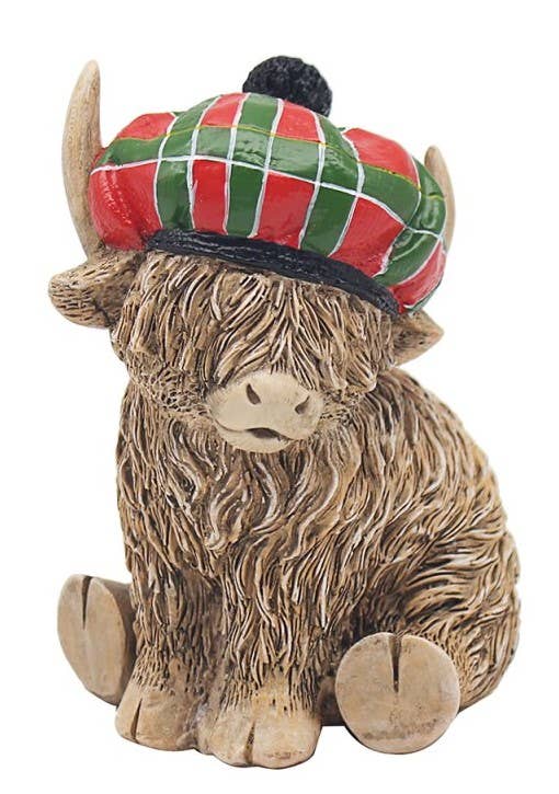 LP73658 - Highland Cow With Tartan Hat