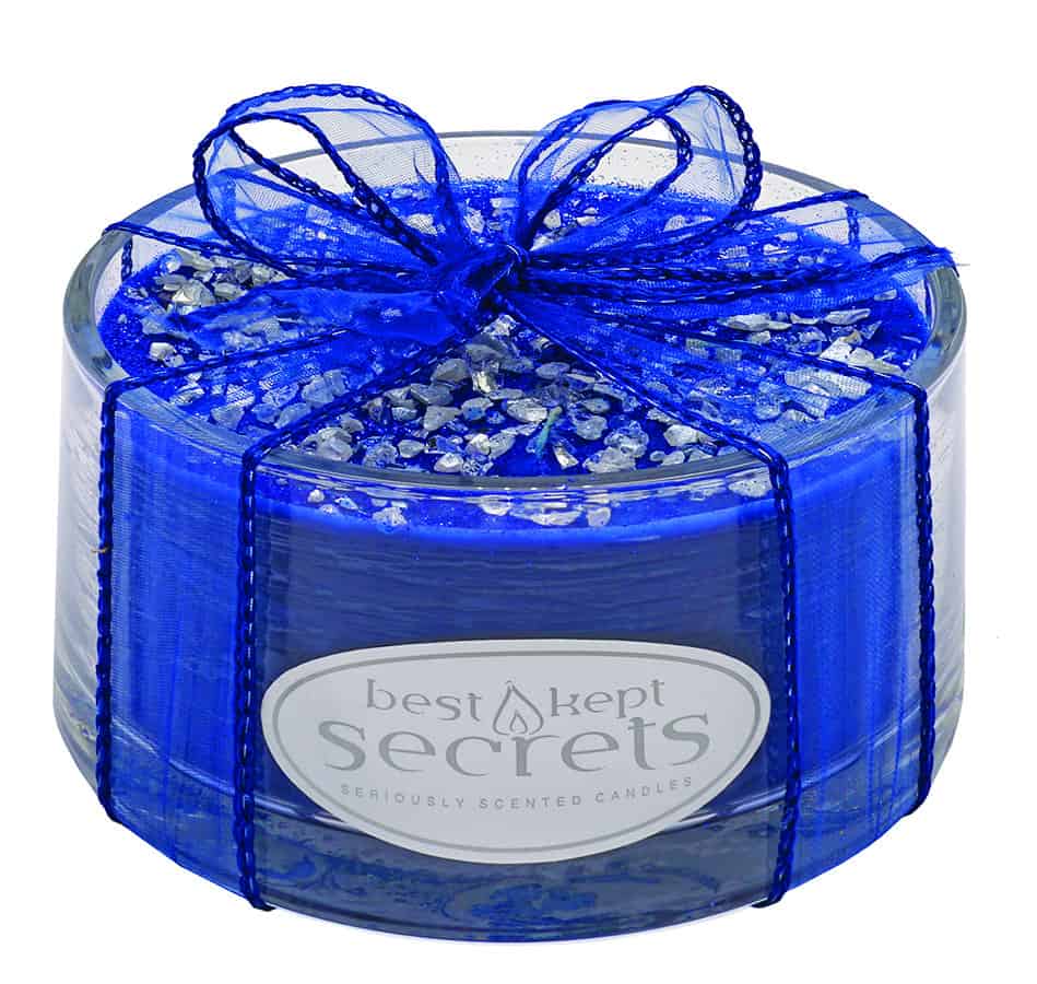 CENTREPIECE: 5 WICK CANDLES – FORBIDDEN SAPPHIRE