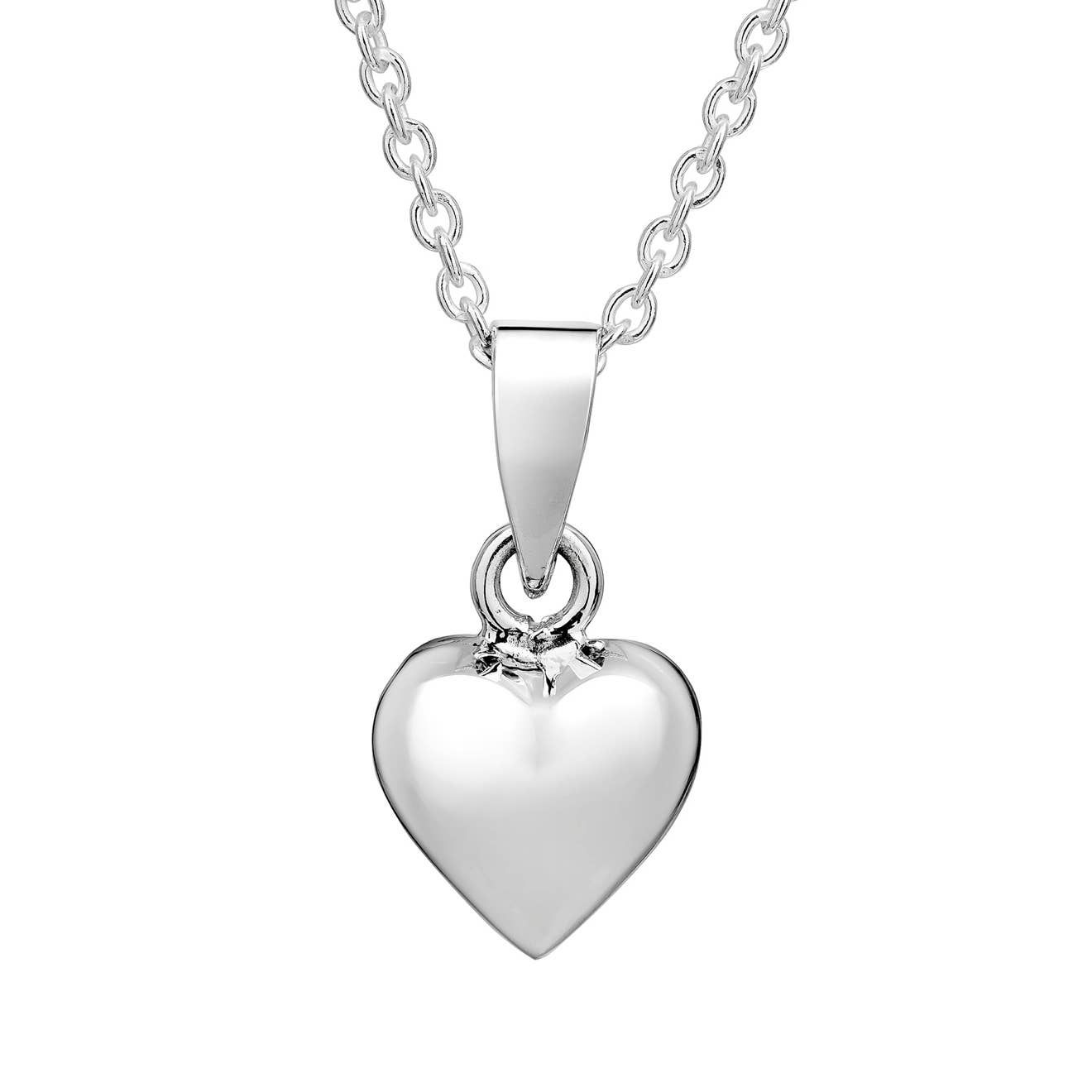 Lovely 925 Silver Dainty Heart Necklace