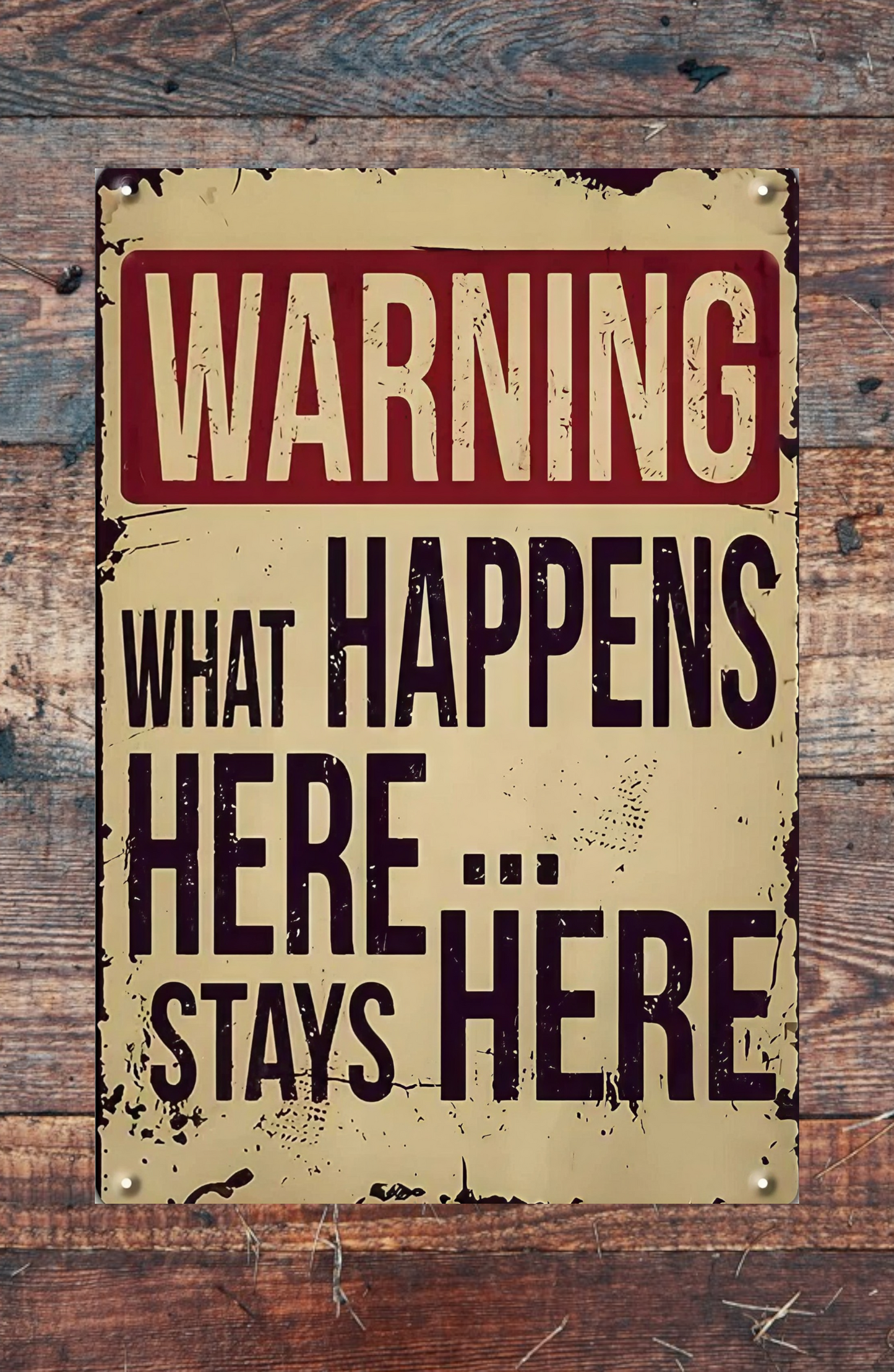 Novelty Printed Metal Signs