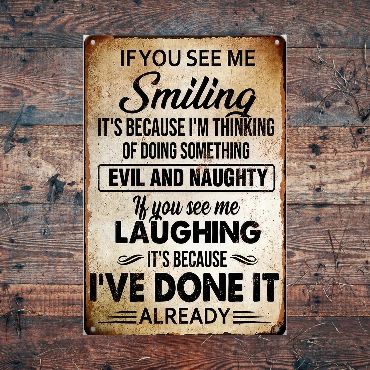 Novelty Printed Metal Signs