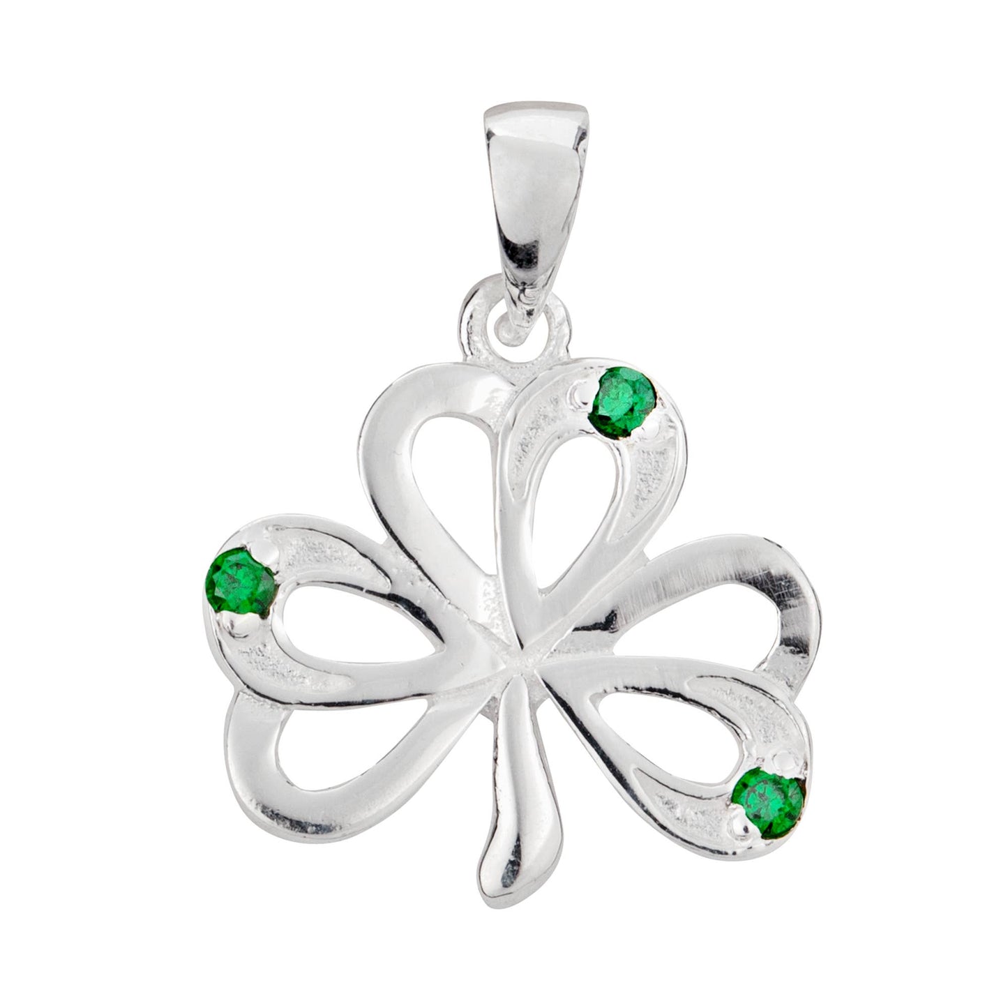 Beautiful 925 Silver Shamrock Pendant